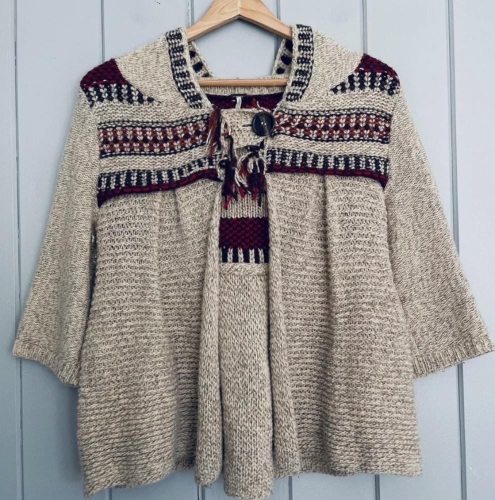 Free People Gretel Swing Hoodie Cardigan